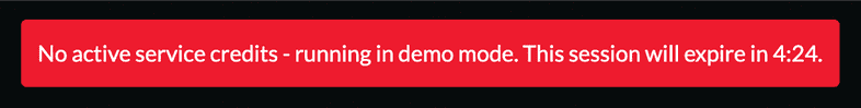 Presenter Demo Mode Banner
